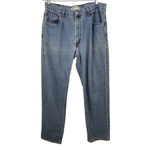 Levi 550 Jeans Mens 36x33 Blue Denim Relaxed Fit Medium Wash Casual Cotton